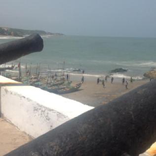 The view from Cape Coast Castle
