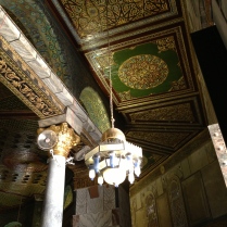 Inside the dome of the rock